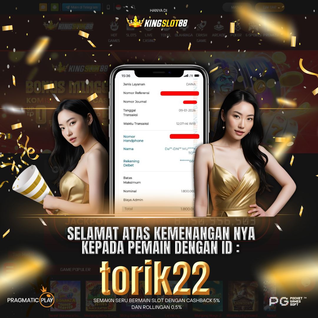 SELAMAT ATAS KEMENANGANNYA UNTUK ID :torik22